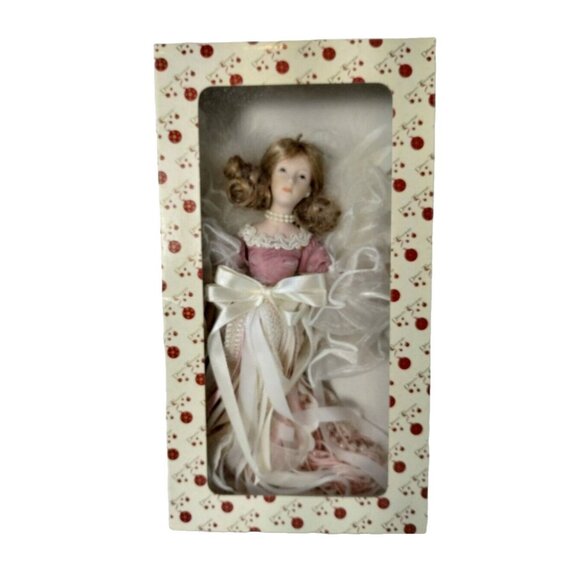 Dillards Trimmings Seymour Mann Connoisseur Collection Megan Porcelain Doll New - Picture 2 of 6